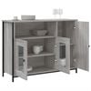 vidaXL Credenza Grigio Sonoma 100x35x75 cm in Legno Multistrato