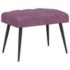 vidaXL Panchina con bottoni imbottiti Viola 60 x 40 x 45 cm Velluto