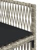 vidaXL Set da Pranzo da Giardino 13pz con Cuscini Grigio in Polyrattan