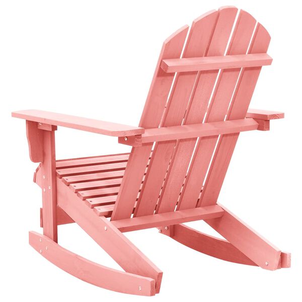 vidaXL Sedia a Dondolo Giardino Adirondack in Legno di Abete Rosa