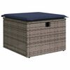 vidaXL Set Divano da Giardino 6pz con Cuscini Grigio Polyrattan Acacia