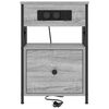 vidaXL Armadio da Notte con cassetto Grigio Sonoma 40 x 31 x 60 cm