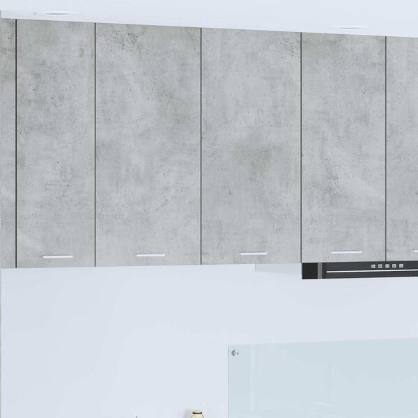 vidaXL Armadio pensile con porta Grigio cemento 80 x 31 x 80 cm