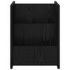vidaXL Scaffale per riviste Rovere Nero 35 x 35 x 45 cm