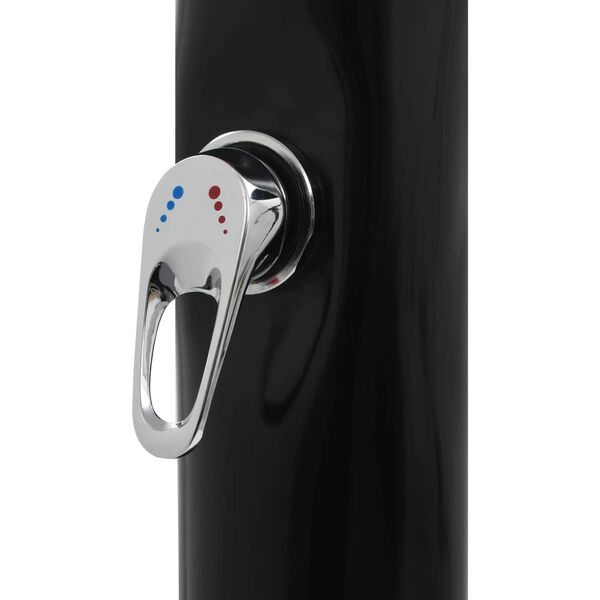 vidaXL Doccia ad Energia Solare Nera 214 cm 9 L