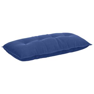 vidaXL Cuscino per Schiena Blu Polizia 100 x 50 cm Tessuto in Cords