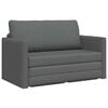vidaXL Divano letto Grigio scuro 124 x 71 x 78 cm Tessuto