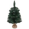vidaXL Albero di Natale Preilluminato con Palline Verde 60 cm