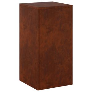vidaXL Supporto per piante Ruggine 30 x 30 x 60 cm Acciaio Corten