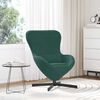 vidaXL Poltrona uovo Verde Scuro 63 x 73 x 90 cm Velluto