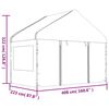 vidaXL Gazebo con Tetto Bianco 17,84x4,08x3,22 m in Polietilene