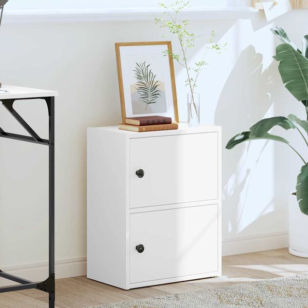 vidaXL Libreria Bianca 40x24x52 cm in Legno Multistrato