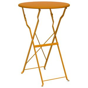 vidaXL Tavolo da bistrot Senape &Oslash; 50 x 71 cm