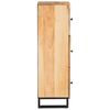 vidaXL Credenza Marrone 90 x 33 x 75 cm Legno di mango massello