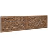vidaXL Testiera Naturale 160 cm Legno di teak solido