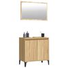 vidaXL Set Mobili da Bagno 2 pz Rovere Sonoma in Legno Multistrato