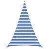 vidaXL Telo Ombra 4 x 5 x 5 m HDPE Triangolare Blu e Bianco