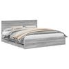 vidaXL Struttura del letto con cassetto Grigio Sonoma 180 x 200 cm