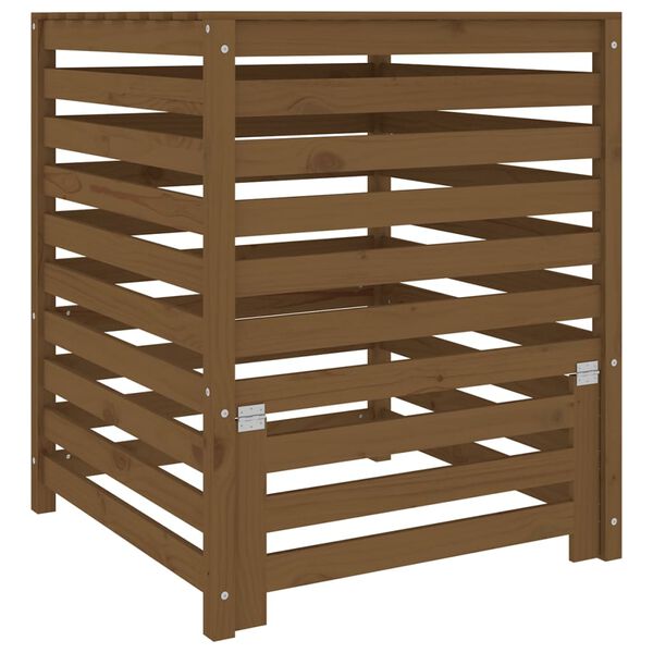 vidaXL Compostiera Ambra 82,5x82,5x99,5 cm in Legno Massello di Pino