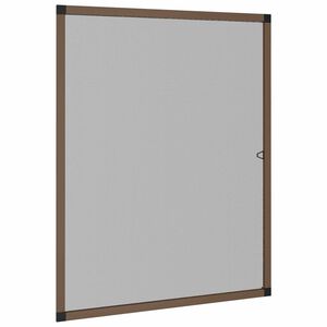 vidaXL Zanzariera per finestre Marrone 130 x 150 cm
