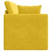 vidaXL Divano-letto da pavimento 200cm Giallo Velluto