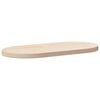vidaXL Piano del tavolo 70x35x2,5 cm in legno massello di pino ovale