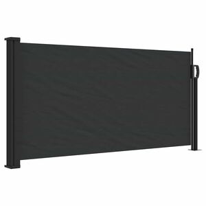 vidaXL Tenda da Sole Laterale Retrattile Nera 100x300 cm