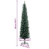 vidaXL Albero di Natale Artificiale Sottile con 300 LED 180 cm