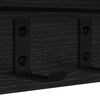vidaXL Appendiabiti a muro Rovere Nero 100 x 10,5 x 10,5 cm