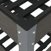 vidaXL Fioriera Rialzata Giardino con Ripiano Grigia 100x50x75 cm WPC