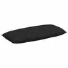 vidaXL Cuscino per Schiena Nero 120 x 50 cm Tessuto in Microfibra