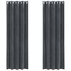 vidaXL Tende oscuranti 2 pz Grigio chiaro 140 x 245 cm Velluto