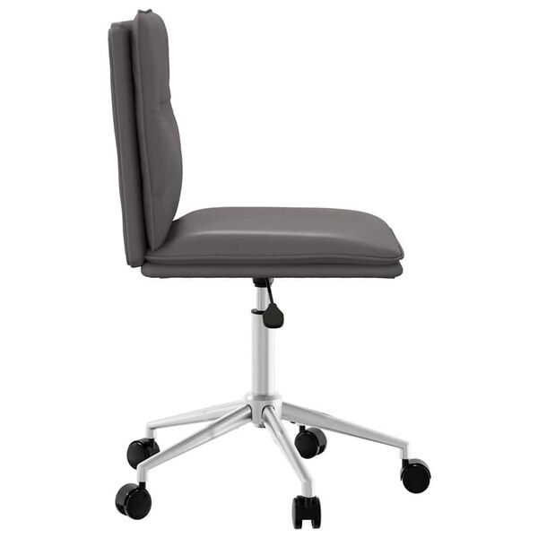 vidaXL Sedia da Pranzo Grigia in Similpelle