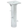 vidaXL Base per Ombrellone Interrata Argento 16x16x39,5 cm Acciaio
