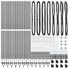 vidaXL Palo della recinzione 52 pcs Grigio 3,2 x 3,2 x 80 cm Acciaio