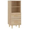 vidaXL Credenza Rovere Sonoma 34,5x34x90 cm in Legno Multistrato