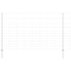 vidaXL Recinzione con Posto Argento 1,4 x 50 m Acciaio