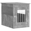 vidaXL Gabbia Cani Arredamento Grigio Cemento 55x75x65cm Multistrato