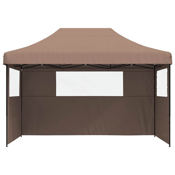 vidaXL Tenda Party Marrone 279 x 410 x 315 cm Tessuto Oxford