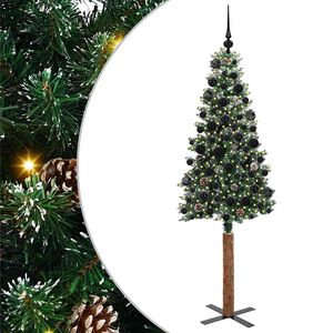 vidaXL Albero di Natale snodato con 300 LED con supporto Verde 180 cm