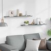 vidaXL Mensole Loggia per Foto 2 pz Grigie 80x9x3 cm in MDF