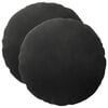 vidaXL Cuscino con cuscino HEERLEN 2 pz Nero Velluto