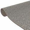 vidaXL Tappeto Corsia Aspetto Sisal Argento 80x150 cm