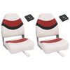 vidaXL Set Sedile da Barca Pieghevole 4 pz con Schienale Alto