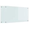 vidaXL Rivestimento da Cucina 2 pcs Bianco 90 x 50 cm vetro temperato