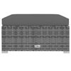vidaXL Set Divani da Giardino 11 pz con Cuscini in Polyrattan Grigio
