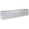 vidaXL Vaso da giardino Argento 280 x 40 x 60 cm Acciaio zincato