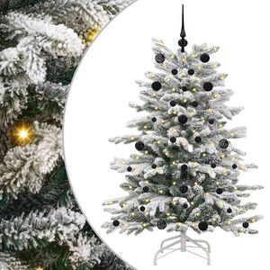 vidaXL Albero di Natale Artificiale con Rami Pieghevoli Bianco 150 cm