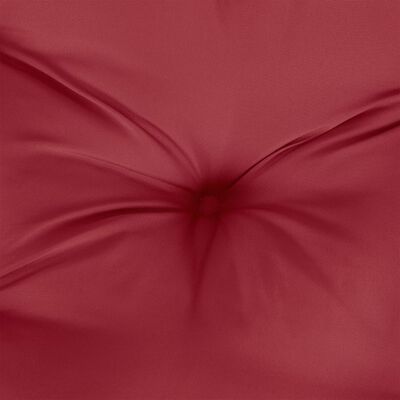 vidaXL Cuscini per Sedia 6 pz Rosso Vino 50x50x7 cm Tessuto Oxford
