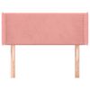 vidaXL Testiera ad Orecchio Rosa 103x16x78/88 cm in Velluto